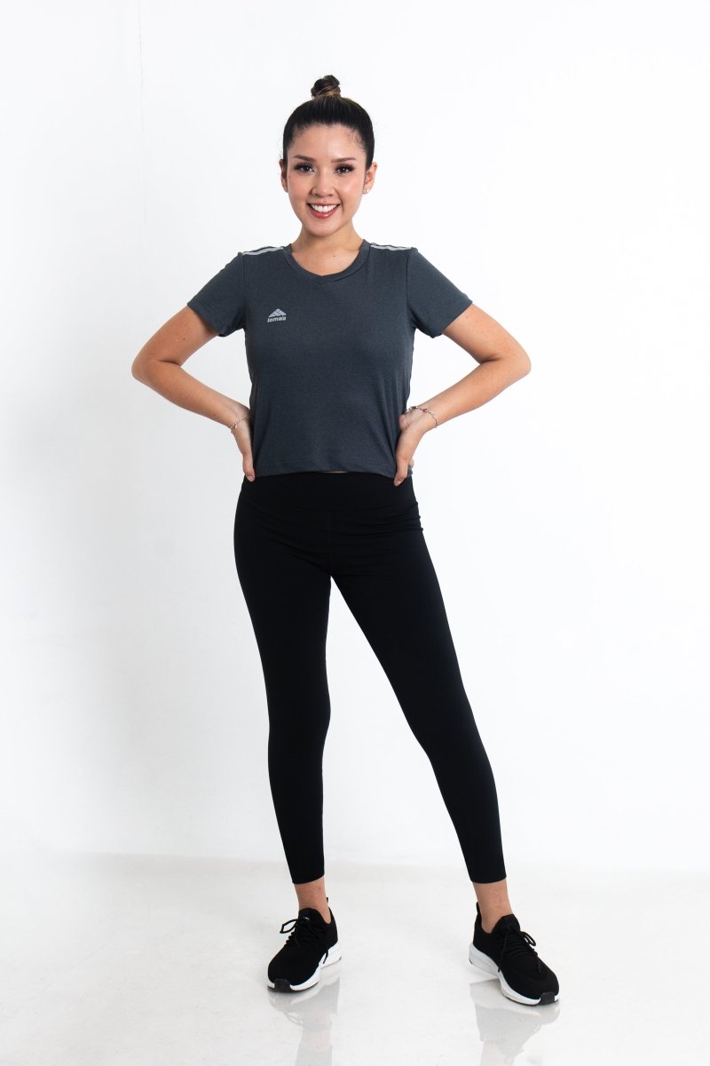 Polo Active Chic Plomo Oscuro Jaspeado - Dama - Lomas Sport