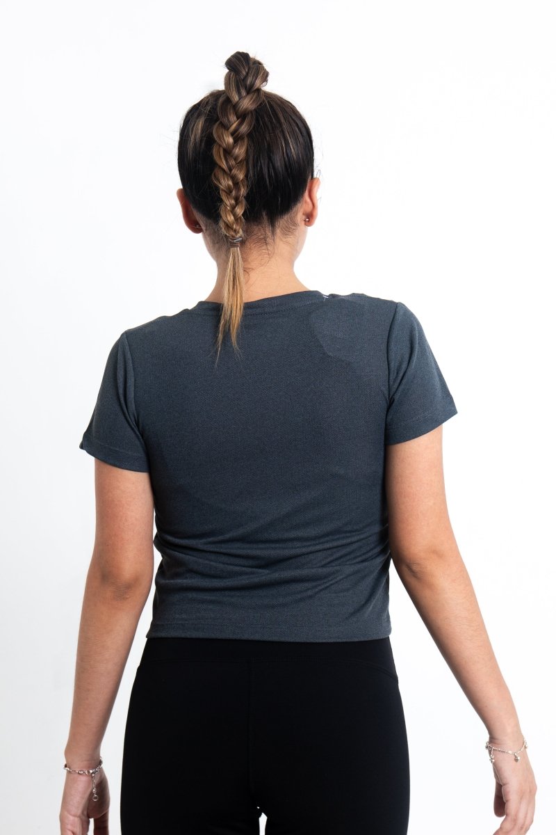 Polo Active Chic Plomo Oscuro Jaspeado - Dama - Lomas Sport