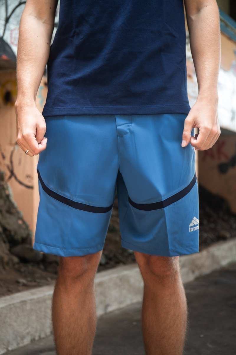 Short Lomas Active Flex Acero c/ Azul marino - Lomas Sport