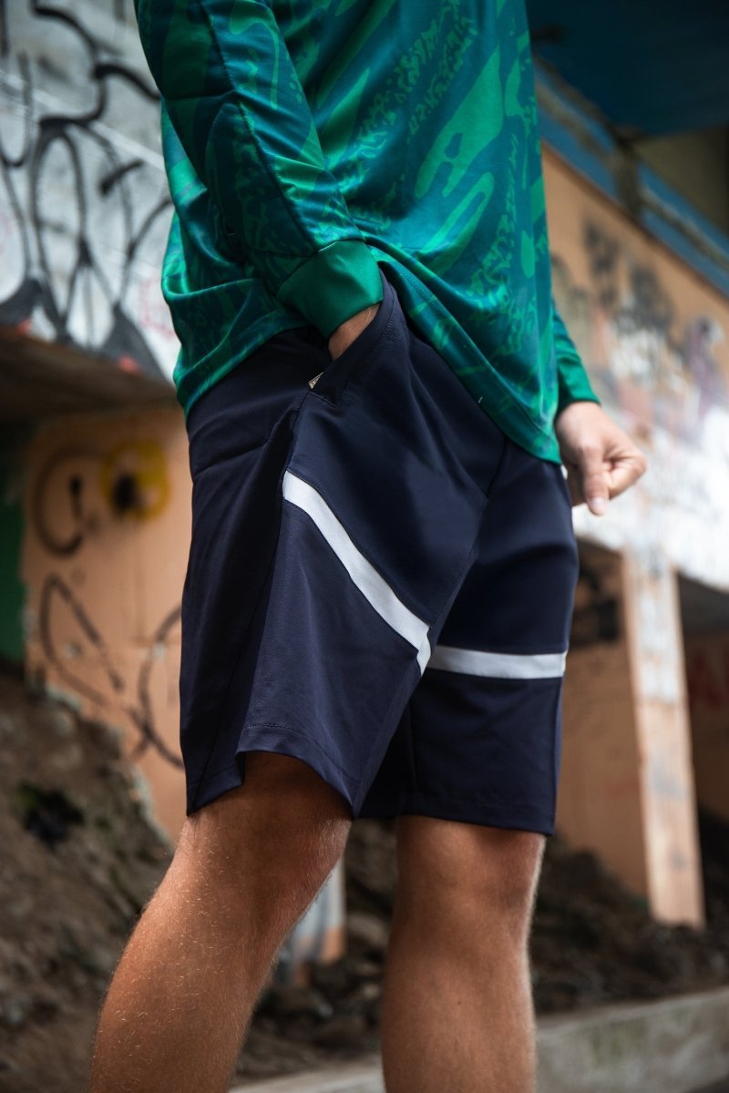 Short Lomas Active Flex Azul Marino c/ Plata - Lomas Sport