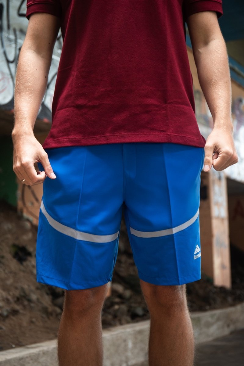 Short Lomas Active Flex Azulino Pastel c/ Plata - Lomas Sport