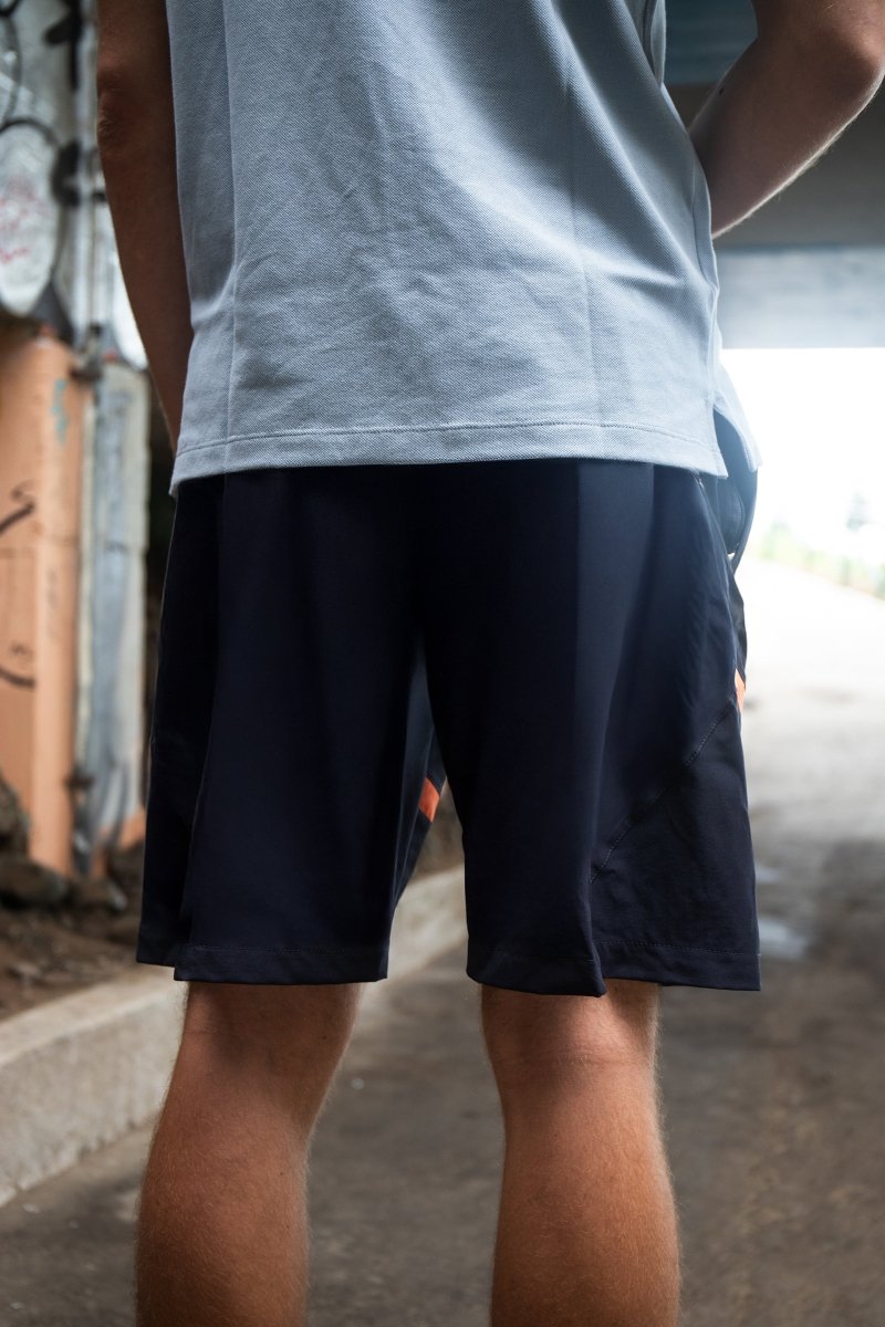 Short Lomas Active Flex Plomo oscuro c/ Naranja - Lomas Sport
