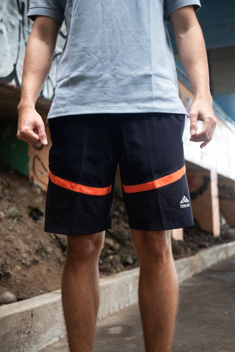 Short Lomas Active Flex Plomo oscuro c/ Naranja - Lomas Sport