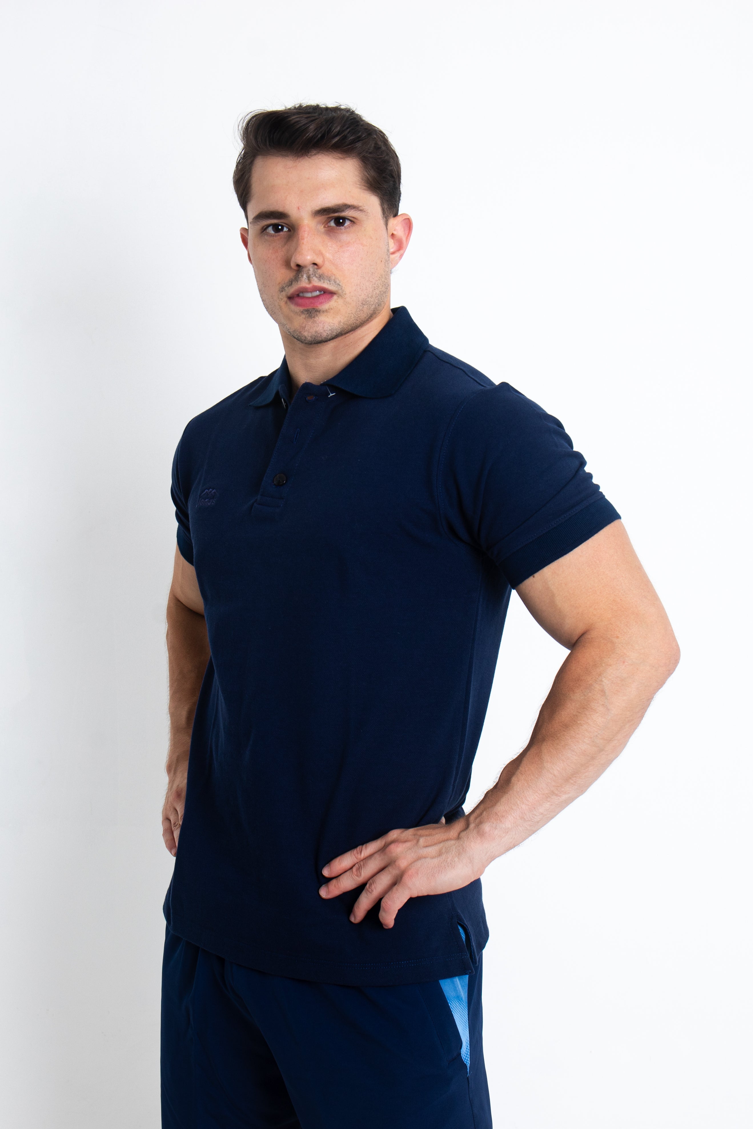 Polos de Algodón Basic Lomas Acero - Varón