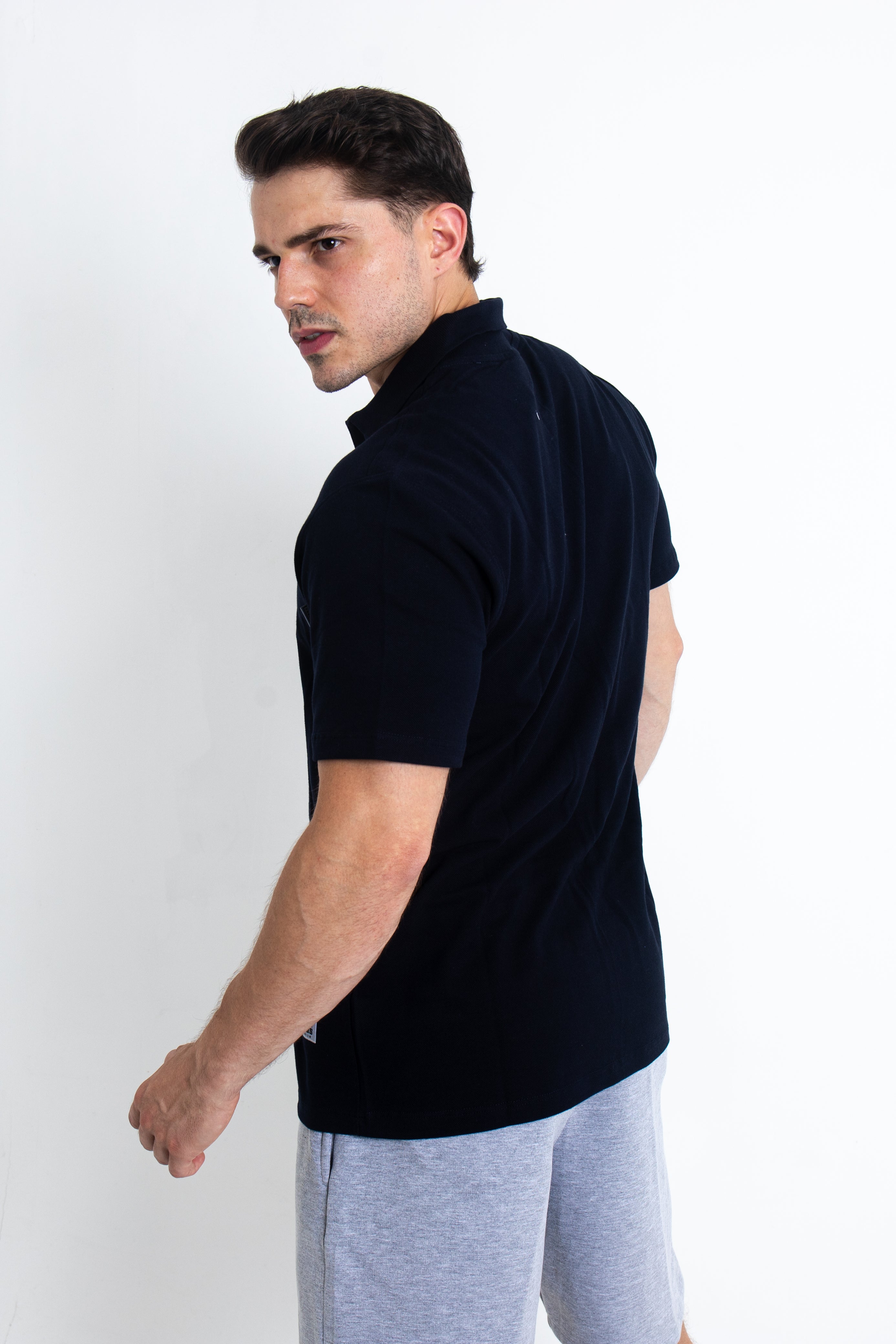 Polo camisero Lomas Smart Pique Azul Marino - Varón