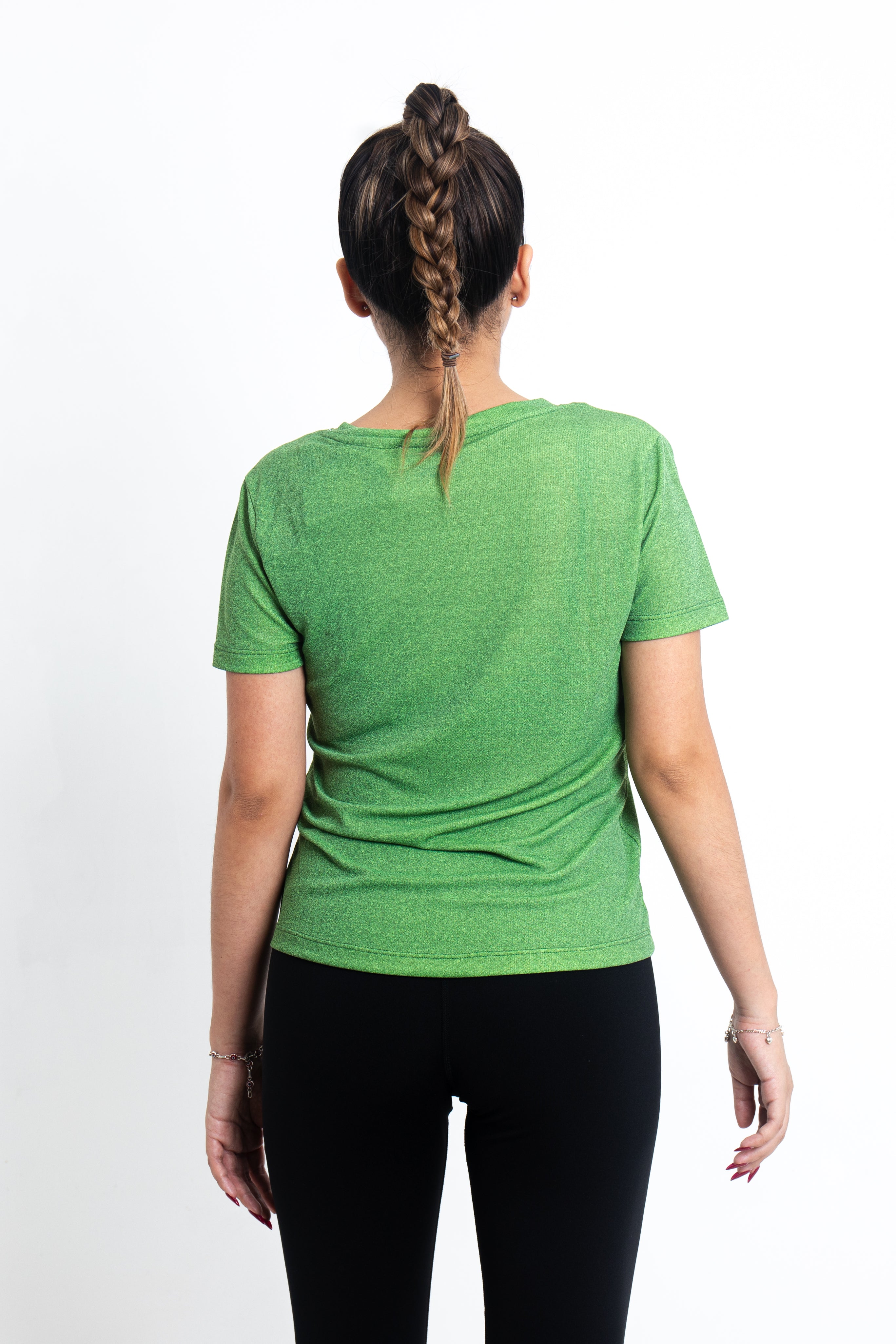 Polo Active Chic Verde Jaspeado-  Dama