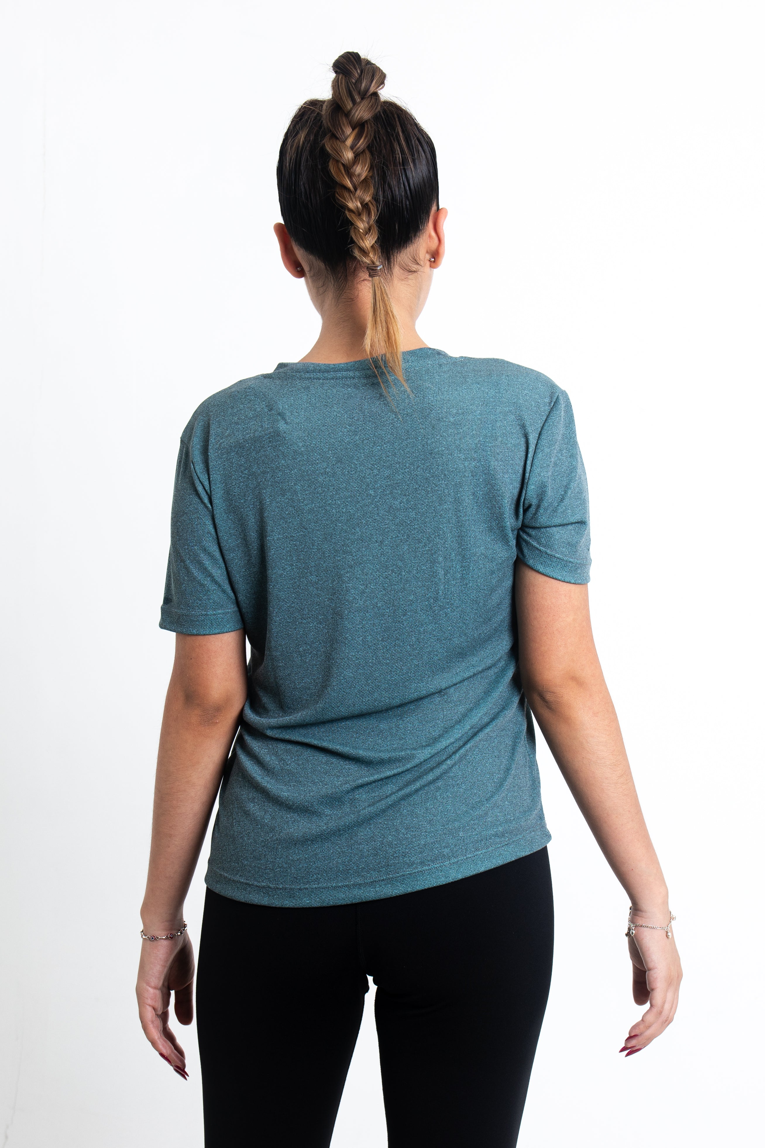 Polo Active Chic Acero Jaspeado -  Dama