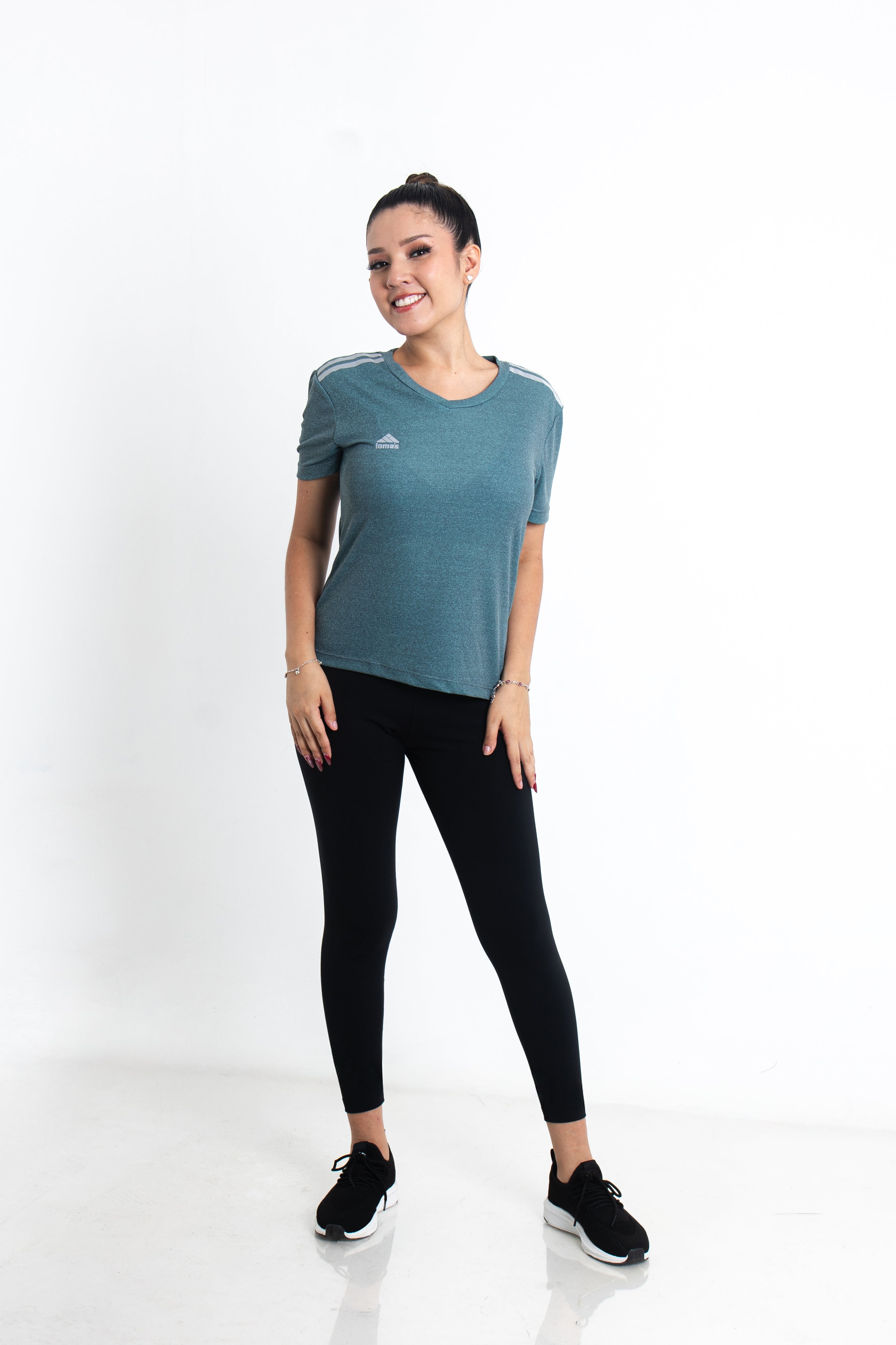 Polo Active Chic Acero Jaspeado -  Dama
