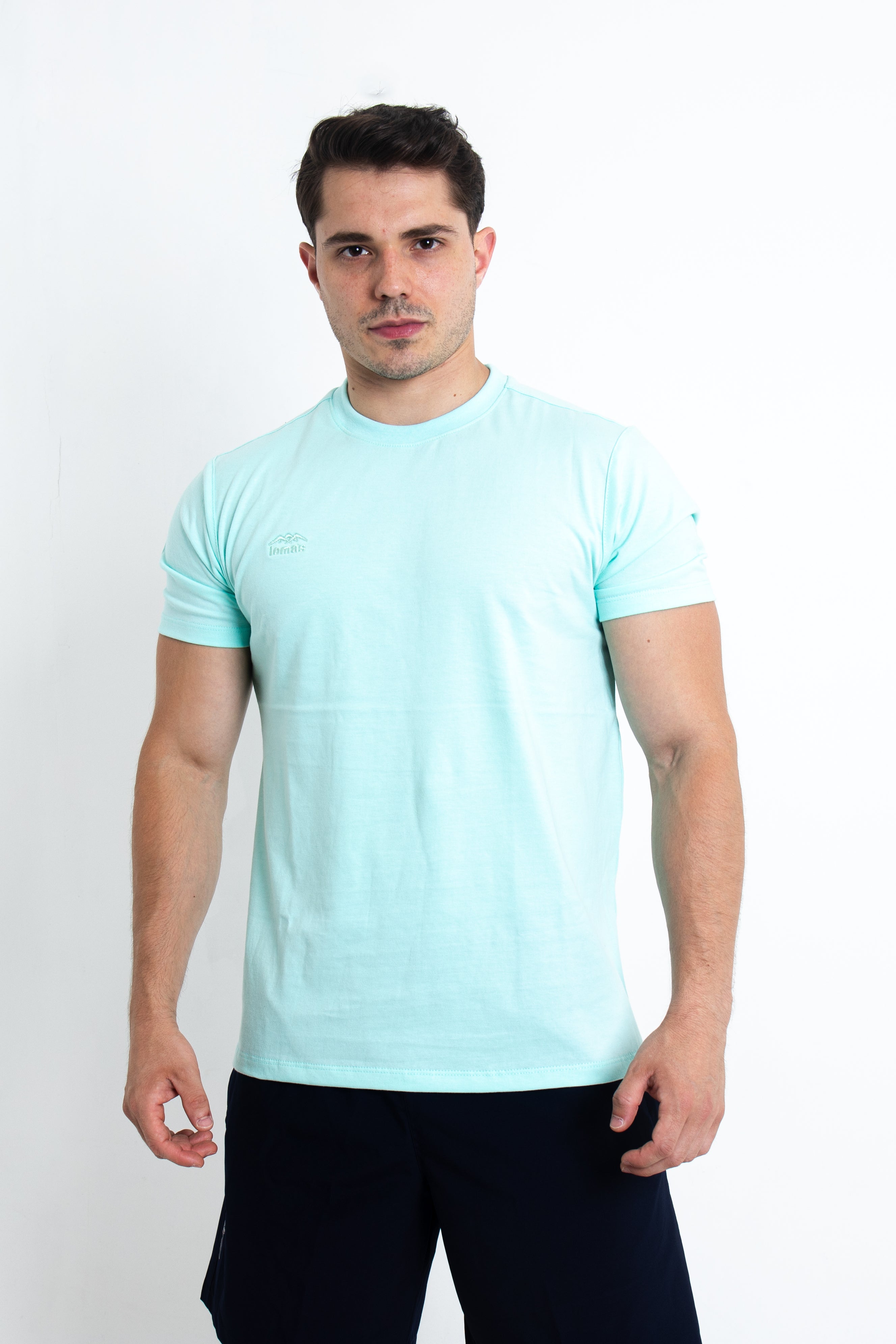 Polo Lomas Cuello redondo Verde Agua  - Varón