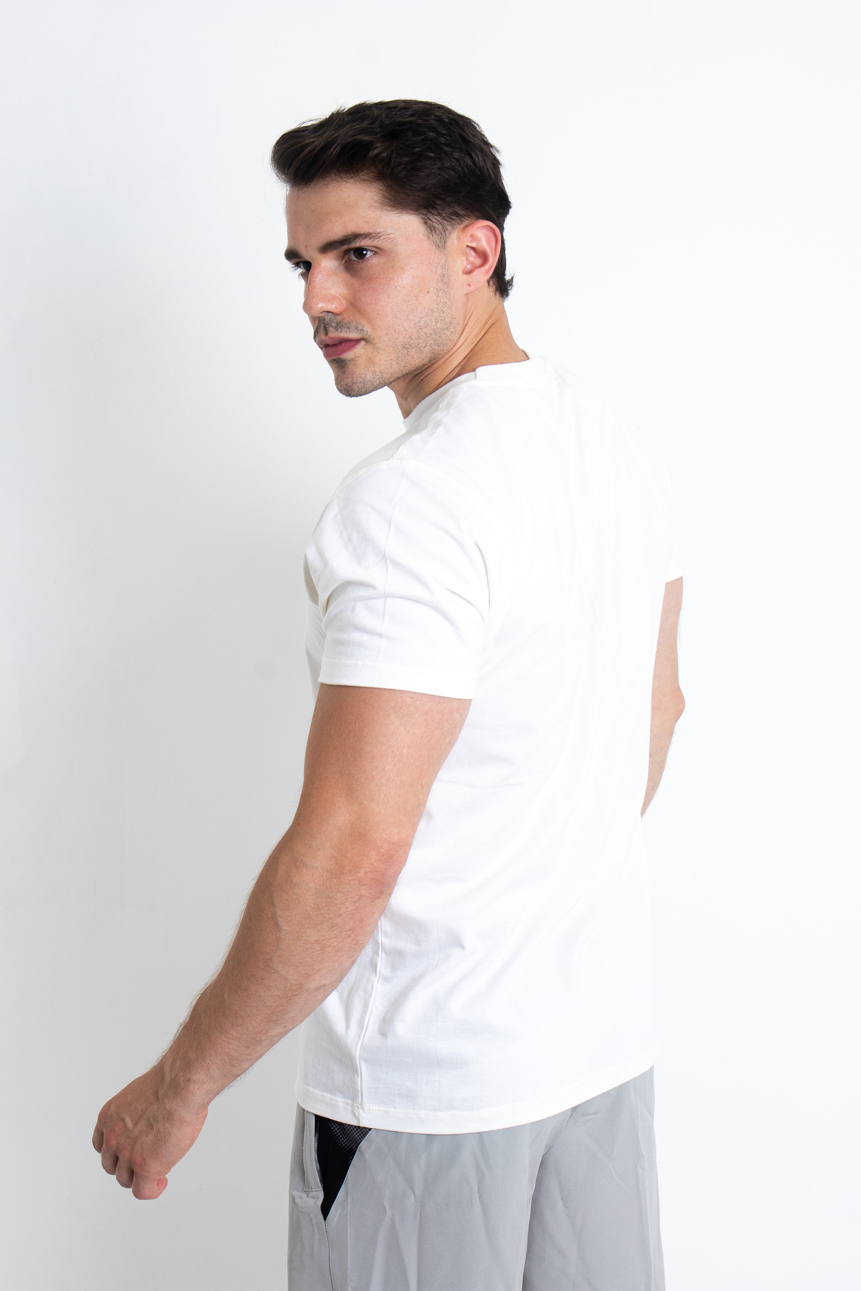 Polo Lomas Cuello redondo Crema  - Varón