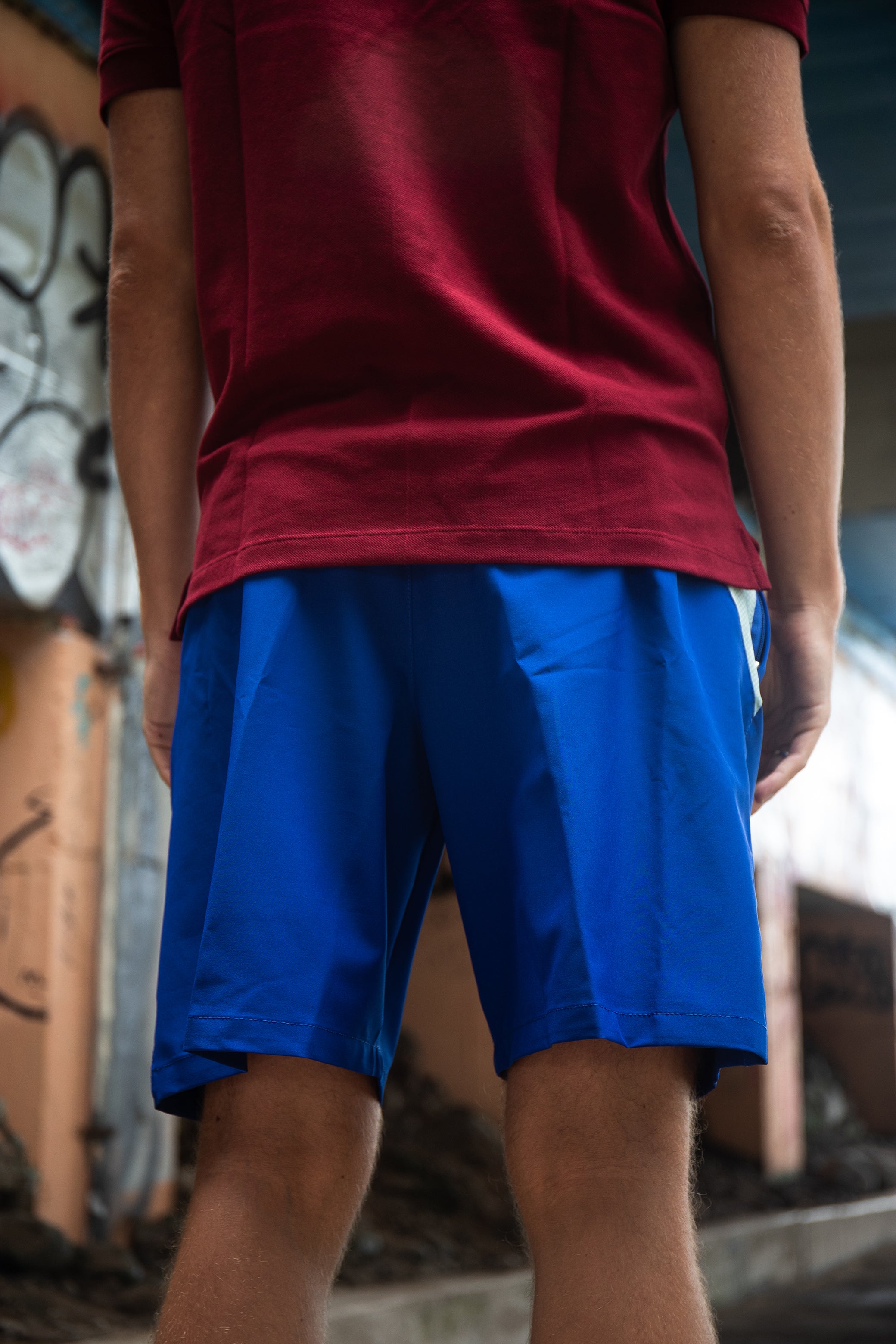 Short Lomas Peak Flex Azulino con cierre