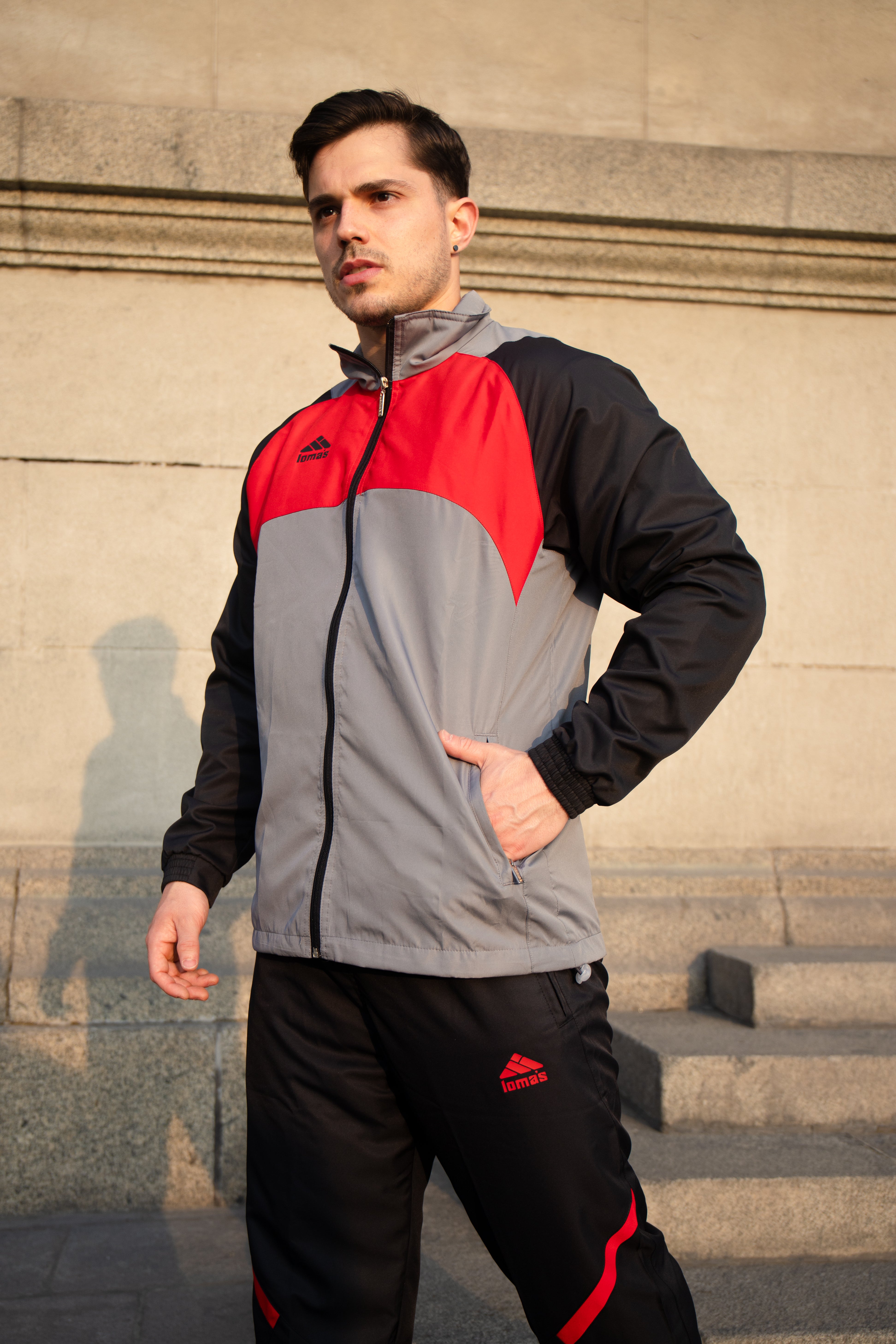 Buzo Deportivo Urban Athlete  Plata - Varón