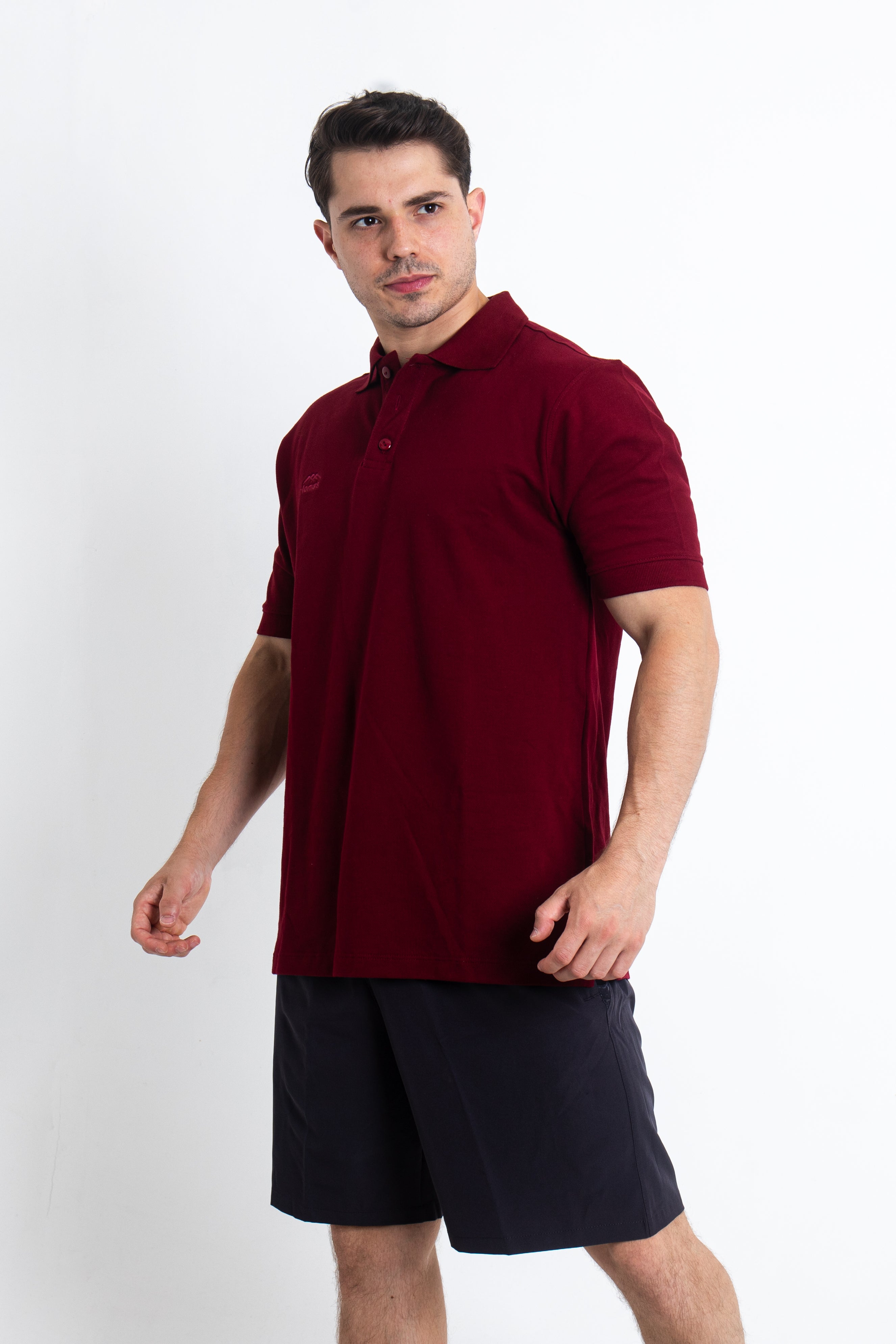 Polos de Algodón Basic Lomas Granate - Varón