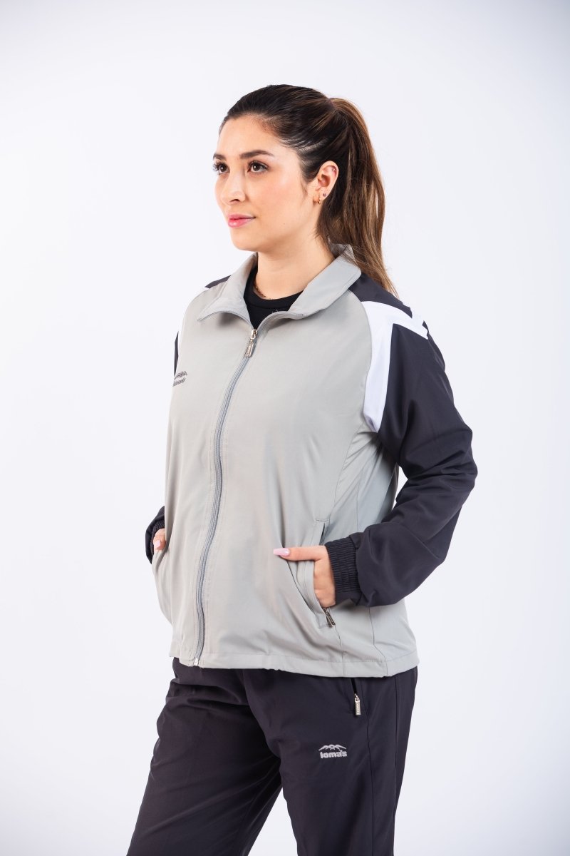 Buzo deportivo lomas Lovely Plomo - Damas - Lomas Sport
