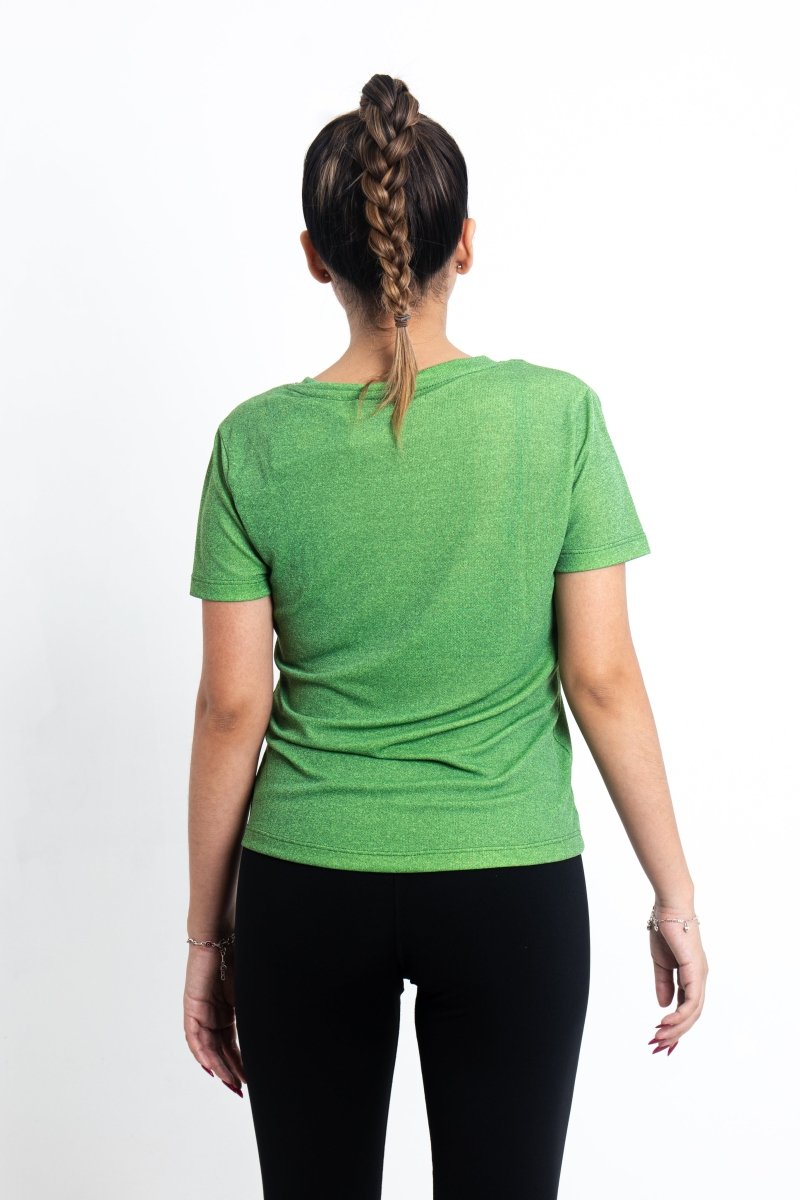 Polo Active Chic Verde Jaspeado - Dama - Lomas Sport