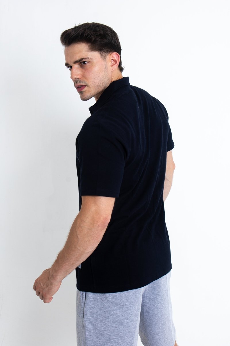 Polo camisero Lomas Smart Pique Azul Marino - Varón - Lomas Sport